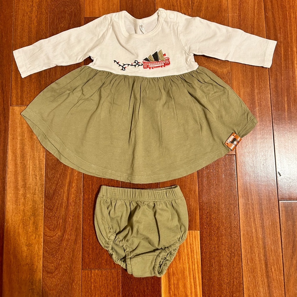 Velvet Fawn Holiday Street Car Dress Set